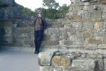 PICTURES/St. Andrews Castle/t_Sharon On The Wall.JPG